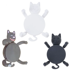 Creative 3D Cats Coasters Holders Elegant Coffee Table Decors Nonslip Finish Cup Mat Perfect Gift For Cats Lover