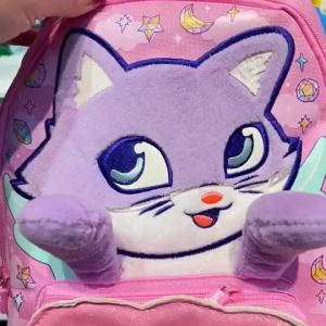 【Fast Shipping】Smiggle original childrens schoolbag girls Pink Cat shoulder backpack