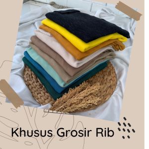 Marsya ID - GROSIR KAOS RIB PREMIUM 1 LUSIN lengan panjang