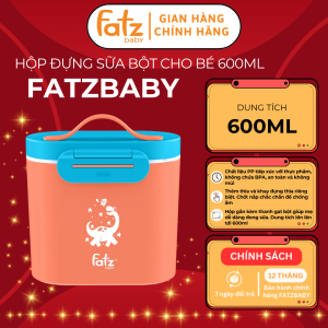 Hộp đựng sữa bột cho bé FATZBABY FB8201SS dung tích 600ml không chứa BPA an toàn cho bé nhỏ gọn tiện lợi
