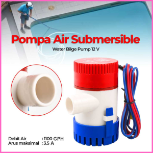 READY Pompa Air celup sumur aquarium cuci motor mobil kolam tekanan tinggi otomatis 12 V -  SUNSUN