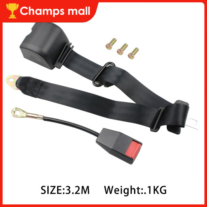 Car Seat Cover Belt Universal Adjustable Retractable 3 Point Universal