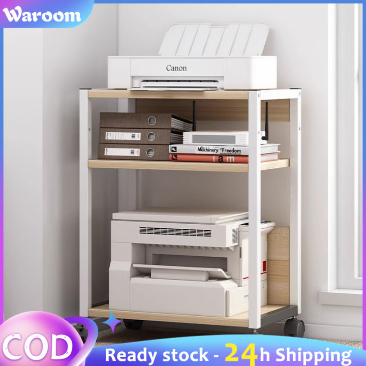 Waroom Printer Storage Rack Rak Portability Floor Standing File ...