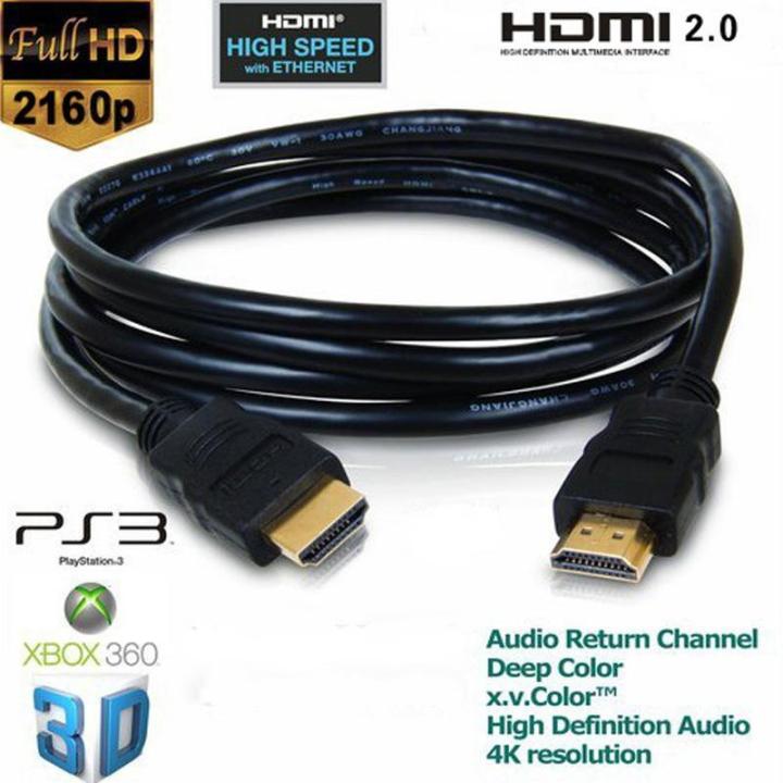 HDMI Cable 4K HDMI v2.0 Gold Plated Connector HDMI Cable Lazada PH