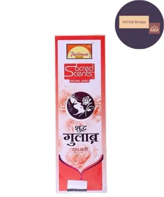 Parimal Sacred Scents Pure Rose Dhoop Sticks 18 sticks