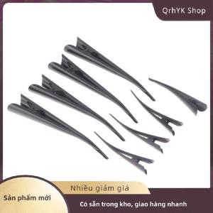 Hàng có sẵn✨ 4 cái kẹp tóc kim loại dài 12.5cm kẹp tóc mỏ vịt hoa rỗng kẹp tóc phụ kiện tóc kẹp tóc nơ răng vịt Kẹp đầu salon làm tóc kẹp màu đen