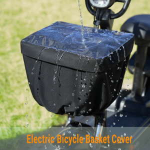 MKEB Rainproof Electric Bicycle Basket Cover Oxford Cloth Full Coverage Bike Basket Liner Waterproof Sunshade Cover Fits Most Bicycle Baskets