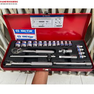 6-22mm Bộ tuýp 22 chi tiết 3/8 Kingtony 3523MR