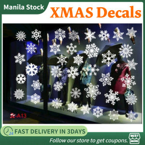 Christmas Static Window Sticker Christmas Decoration Glass Decals Window Decor Sticker for Home Xmas Decoration