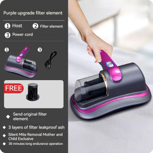 🔥 UV Wireless Charging Dust Mite Vacuum Cleaner 30KPa High Frequency Mite Removal Instrument Handheld Hot Air Dehumidification And Powerful Mite Removal Vacuum Cleaner 除螨吸塵器Cordless Vacuum