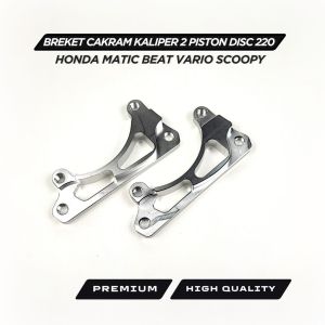 Breket Kaliper 2 Piston Disc 220mm Honda Matic Beat Vario Scoopy