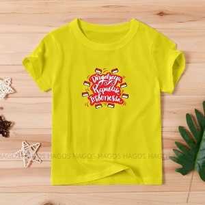 17 agustus 1945 seragam merdeka dirgahayu indonesia atasan t shirt kaos anak cewek cowok laki perempuan lengan pendek katun