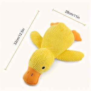 Barking Duck Plush Toy for Dogs - Chew Toy for Teeth Cleaning and Teddy Bear Toy for Energy Drainage