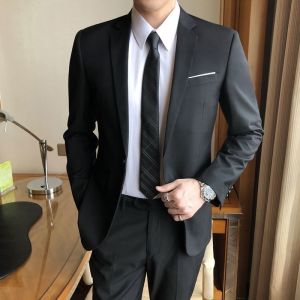 BOLDEN - JAS PRIA FORMAL- JAS PRIA HITAM POLOS - JAS SLIMFIT -BLACK -J1