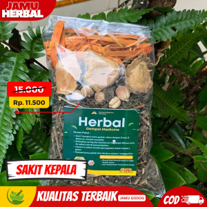 Jamu Herbal Anti Migrain & Stress - Paket Tunggal Efektif Bisa COD
