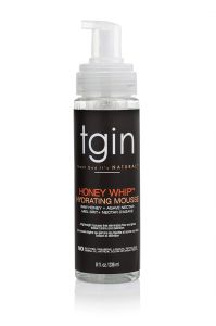 tgin Honey Whip Hydrating Mousse for Natural Dry Curly and Damaged Hair - 8 Oz