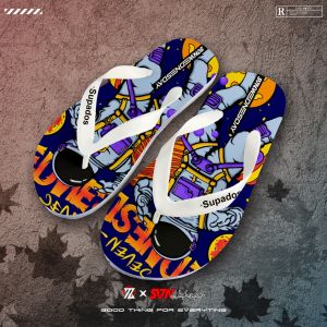 SV7N-0152 Sandal Jepit Pria Dewasa UK 36-43 Dan Anak anak UK 26-35 Sandal Distro Printing Sendal Pria Sehari hari