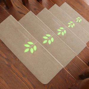 DITIPOO Dải dài Polyester Dễ dàng để làm sạch Chống-Trượt Lối vào Mat Thảm Nước Hấp Thụ Tự Dính Bảo vệ Tầng Bước Pad Bước Thảm Thảm Cầu thang Mat Sàn Mat