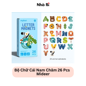 Bộ Chữ Cái Nam Châm Letter Magnets 26 Miếng – Mideer