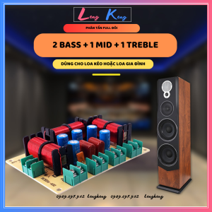 Phân tần full đôi RCEDA-402 dùng cho 2 Bass 1 Mid 1 Treble | Giá 1 mạch | Phân tần 3 đường tiếng dùng cho các thùng loa gia đình hoặc loa kéo