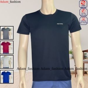 Áo thun tay ngắn nhiều màu in logo ngẫu nhiên chất co giãn thấm hút tốt không xù lông Adam_fashion