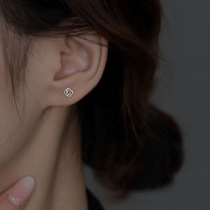 ZEEMIN Tiny Rose Flower Stud Earrings for Women Girl