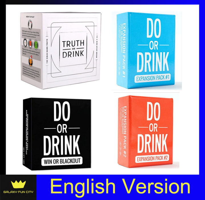 【English】Do Or Drink & Truth Or Drink Card Game Party Game /Boardgame