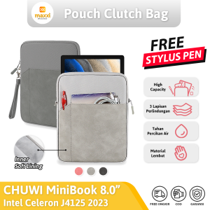 CHUWI MiniBook 8 inch J4125 Sleeve Pouch Case Sarung Clutch Bag Casing Soft Korean Tas Mini Laptop Handbag Cover Portable Tas Kerja Kuliah Kantor