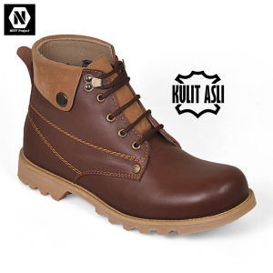NEFF / Sepatu boot pria kulit asli / Tracking hiking traveling touring motoris adventure BSC 773