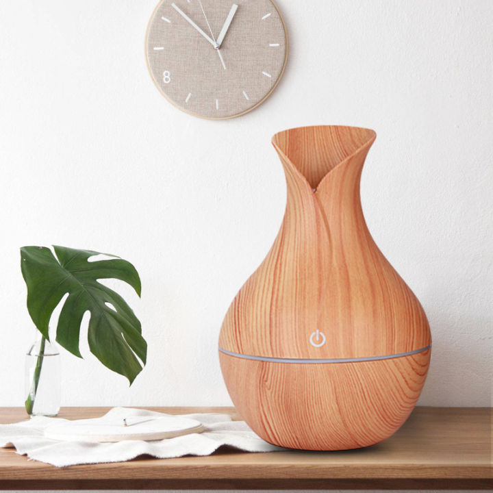 Máy Xông Tạo Độ Ẩm Khuếch Tán Tinh Dầu Thiết Kế Vân Gỗ Kiểu Dáng Lọ Hoa ...