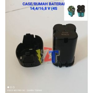 Casing /Rumah baterai powertool Cordless 144 v/168 v/18 v Universal (Rangkaian 4 baterai)