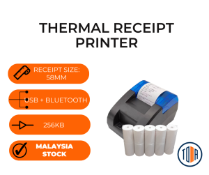 58mm Thermal Receipt Printer (USB + Bluetooth) Printer Cash Drawer