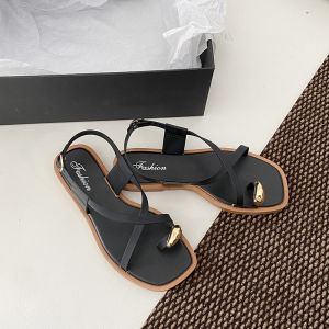 [Free Shipping] New Style Slip-On Sandals For Women Summer Outdoor Wear Flat-Soled High-End Flip-Flop WomenS Sandals