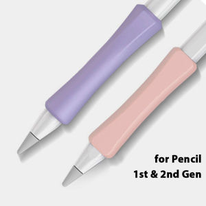 Hexagon Pencil Grip Holder for Apple Pencil Non-slip Silicone iPencil Case Ergonomic Design