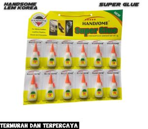 1 Renteng isi 12pcs Lem G Handomse 1 Renteng isi 12pcs Lem  Per Lempeng Super Glue Lem Korea Renceng