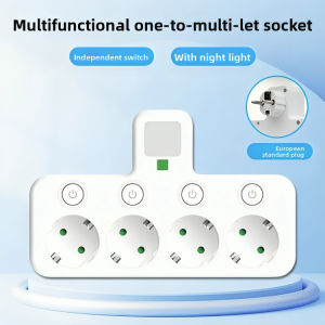 Stop Kontak Power Strip Independent Switch Dengan USB Charger Type A & C 10A 2500W