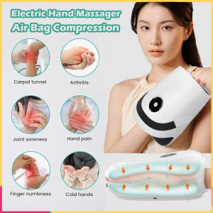 Eletric Hand Finger Massager Graphene Heating Air Compression Palm Acupoint Massage Device Tenosynovitis Arthritis Pain Relief