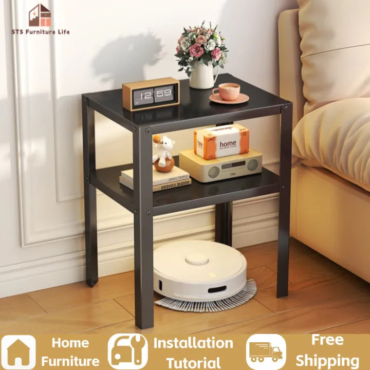 Floor-standing storage rack Nordic style simple solid color storage ...