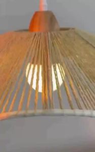 Japanese Retro Rattan Hanging Lamp Led Dining Table Chandelier Light Ceiling Bedroom Living Room Kitchen Bar Counter Pendant LightFast shipping