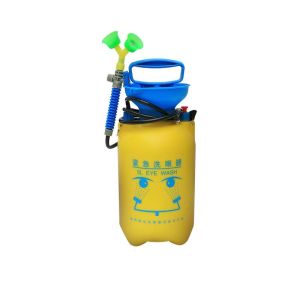 Dual-Port Portable Eye Wash Station For Factory Inspection Laboratory Mobile Cart Dual Port 5l