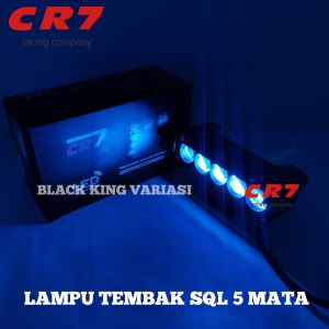 Lampu Tembak Laser Led 5 Mata Led Lampu Tembak SQL 5 Mata Waterproof Lampu Tembak Sorot Led SQL Plus Kipas