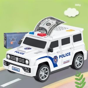 GAOSU Thú vị Quà sinh nhật Mật khẩu vân tay Tiết kiệm tiền Đồ chơi trẻ em Hộp đựng tiền xu Heo đất mô hình xe hơi Mô hình xe hơi SWAT Hộp tiền Hộp tiết kiệm tiền