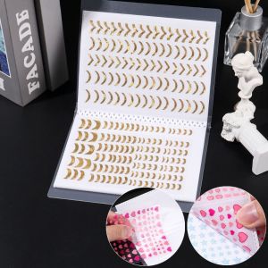 INTOONE Large Capacity Transparent Sticker Storage Book Solid Blank Page Design Nail Art Piece Storage Book  40/80 Slots Simple Album Book Collecting Nail Stickers