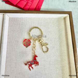 [COD] Abulaia 2026 Horse Year Keychain Lucky Zodiac Horse Pendant New Year Blessing Keyring Bag Hanging Decoration Accessories Gifts
