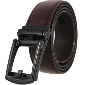 เข็มขัดหนังแท้ เข็มขัดผู้ชาย Fashion Leather Automatic Buckle Men Belt Belt with Zinc Alloy Buckle for Men เข็มขัด