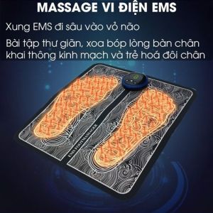 Máy massage lòng bàn chân công nghệ xung điện đa điểm Thảm massage chân trị liệu chăm sóc sức khoẻ tiện dụng