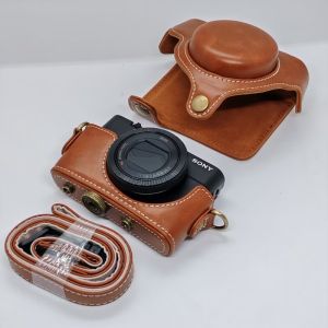【NEW F】PU Leather Bag Case for SONY DSC-RX100 VII M7RX100II M2 RX100 M3 RX100III M4 M5 M5A M6 M7 Camera Cover