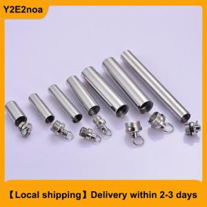 【Local shipping】 Stainless Steel Bottle Cremation jewelry Cylinder Tube Ash Urn Pendant Necklace