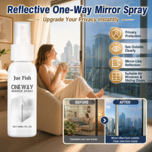 Mirror Spray Glass Cleaner Water Stain Remover Car Mirror Cleaner Reflective One Way Mirror Spray Bathroom Glass Auto Mirror Cleaner
