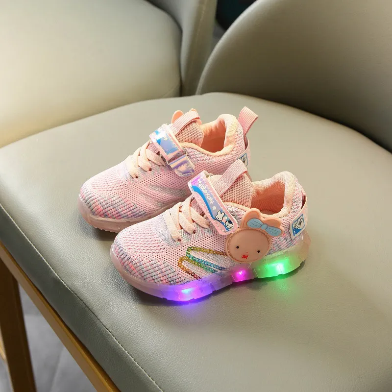Ready Stock] New Children'S Light Shoes LED Glowing Shoes Boys And